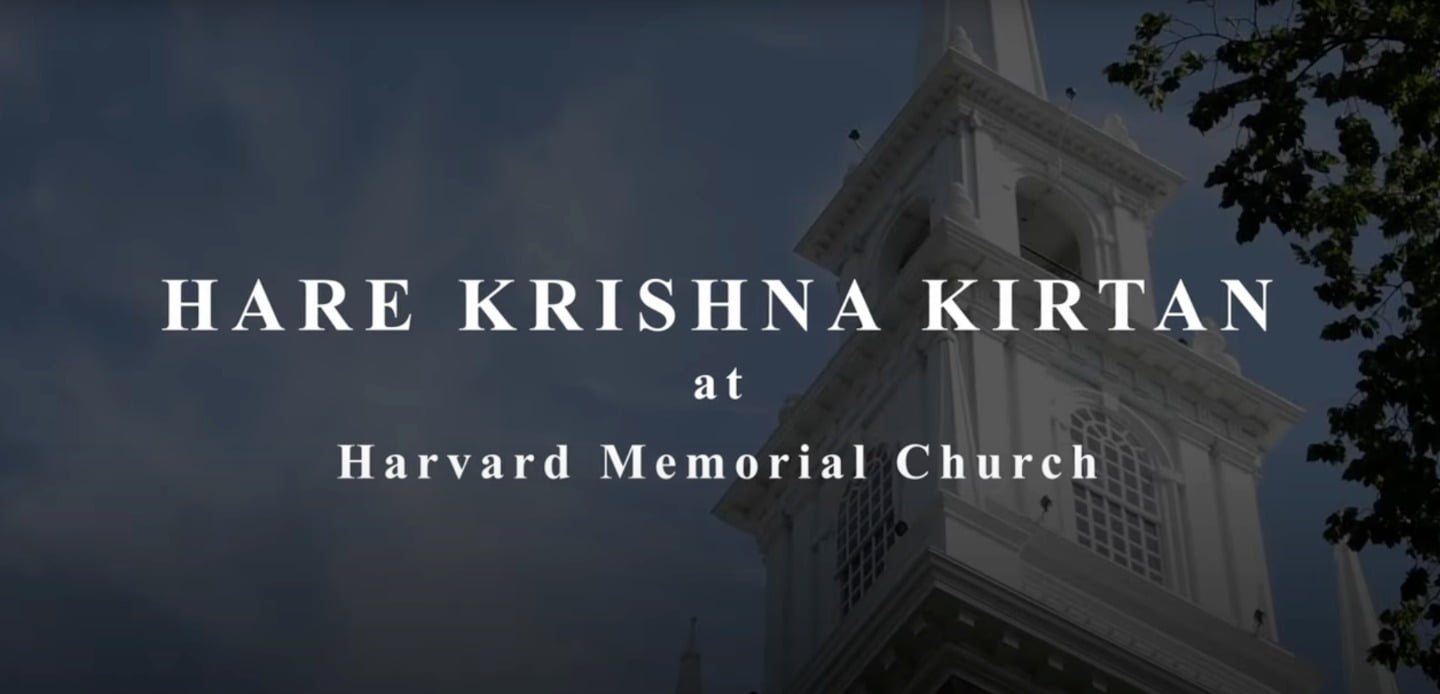 ISKCON News | Hare Krishna Kirtan at Harvard Divinity School Graduation Service